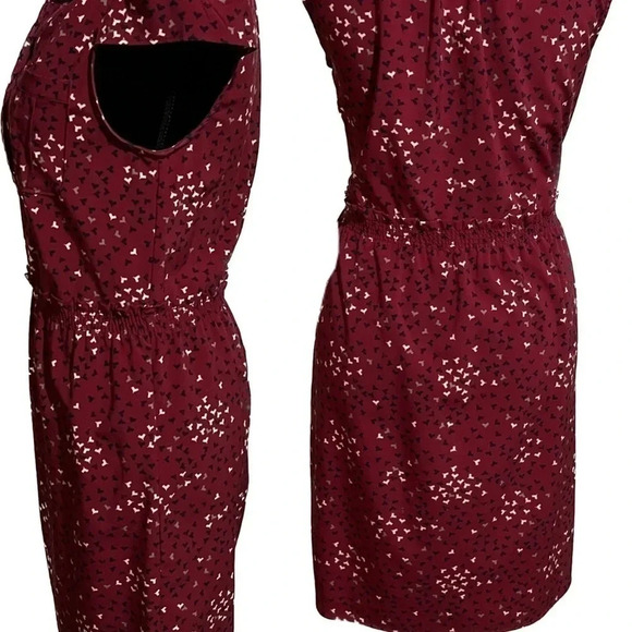 Gap Small Red Cap Sleeve Dress Sz S - Picture 6 of 8